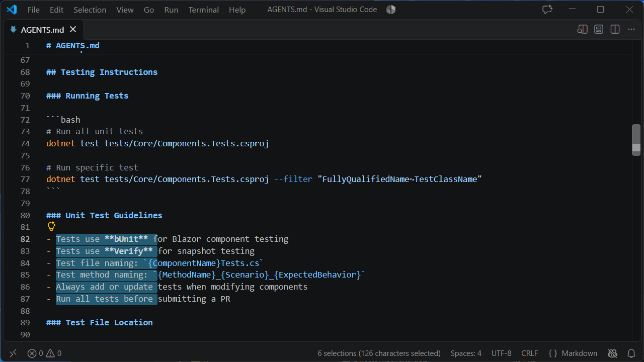 VS Notepad displaying a text file in a clean interface powered by Visual Studio Code